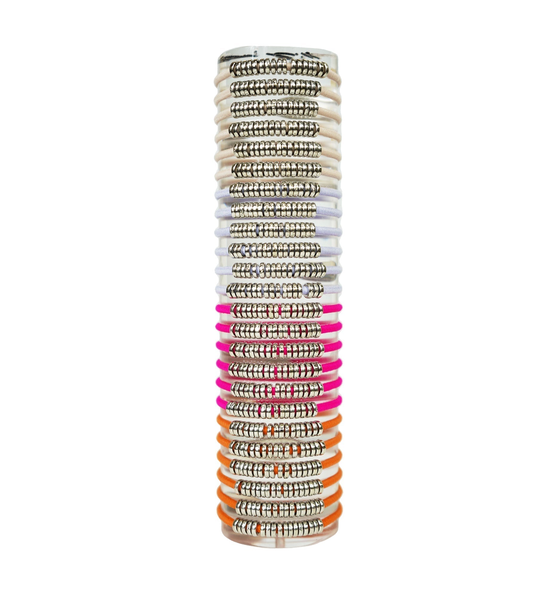 DISC FALL WINTER ELASTIC MIX & MATCH - Bracelet/ Hairties 24 pcs - UNDER THE SUN