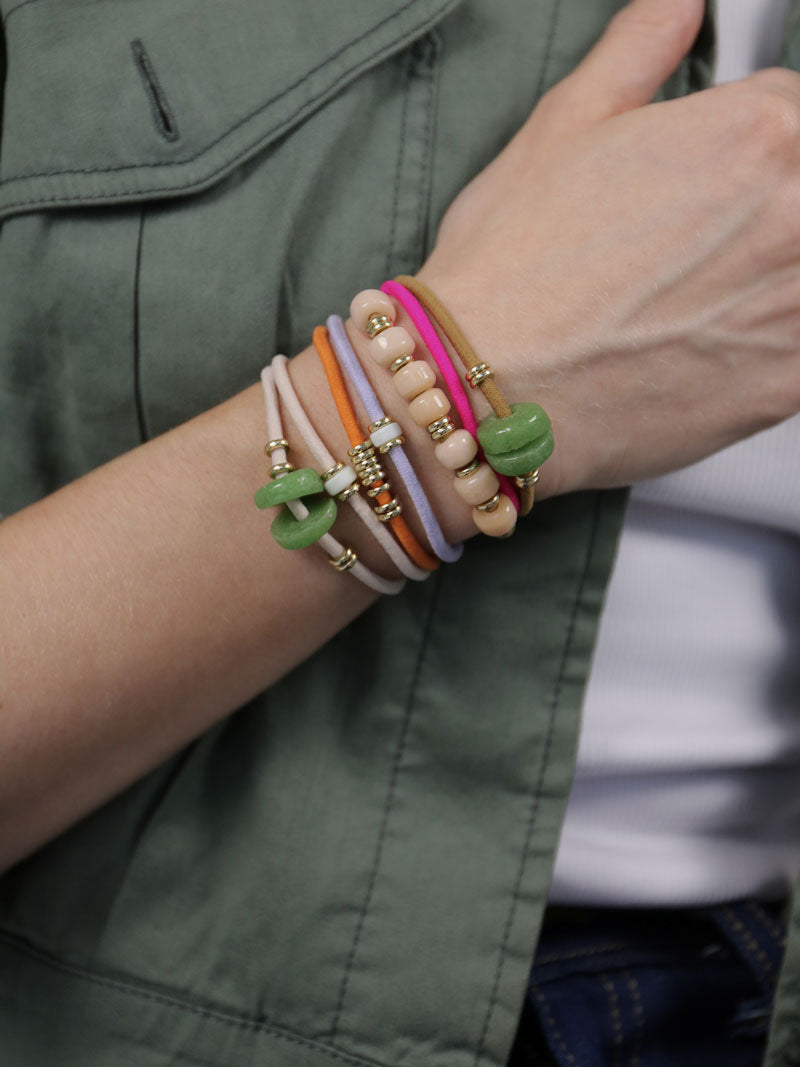 LYCHEE MARTINI- BRACELETS/ HAIRTIES / 8 PACK/ FALL / WINTER