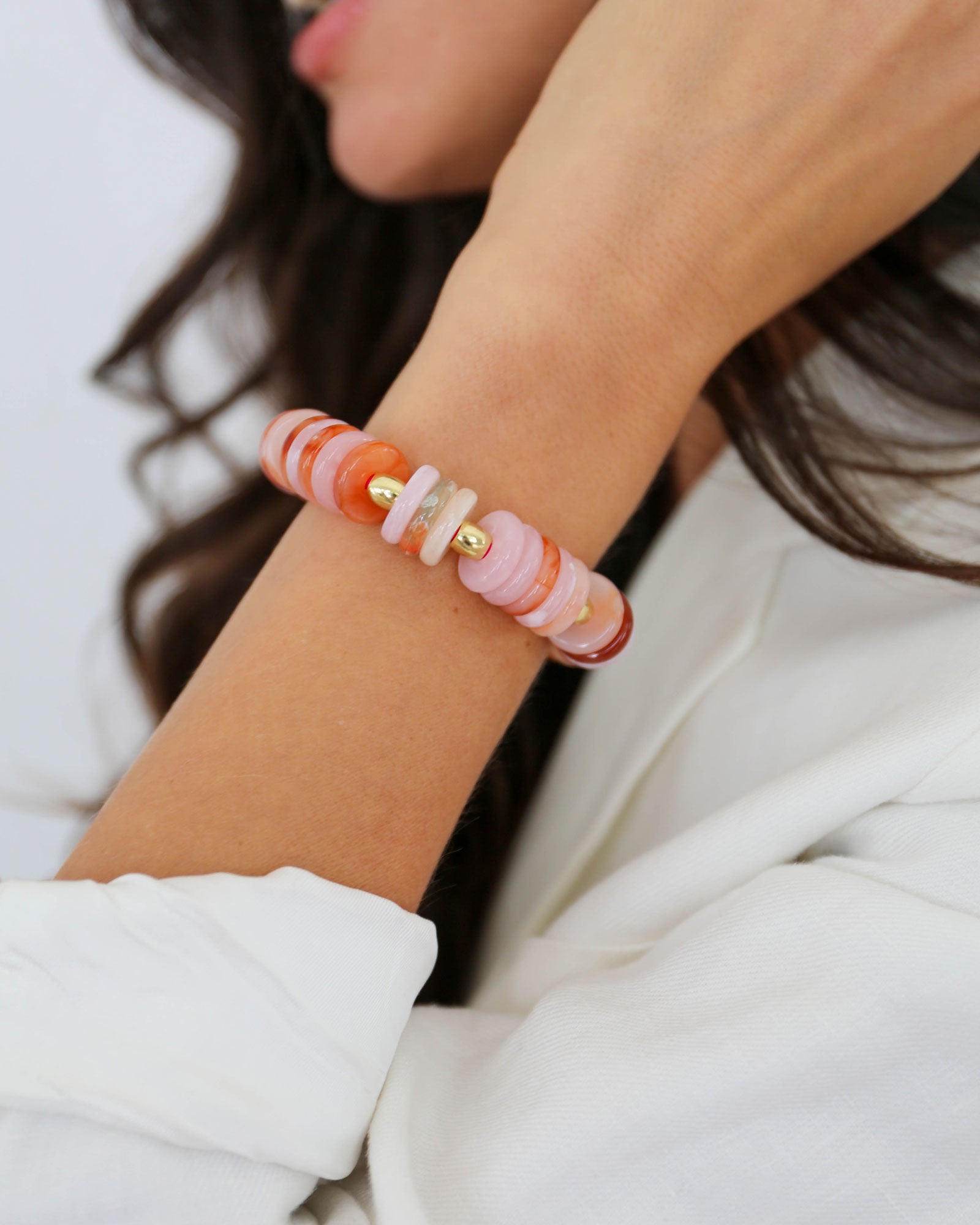 PEONIES - CAPSULE / BRACELET / HAIR TIE / SPRING / SUMMER